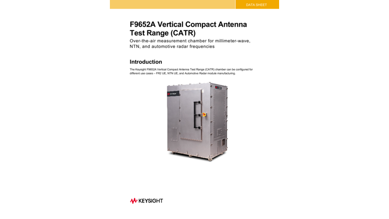 F9652A Vertical Compact Antenna Test Range (CATR)